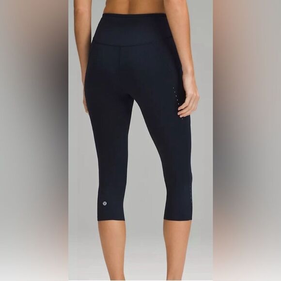 Lululemon Fast and Free Nulux Capri Black Leggings - 6 - Picture 5 of 12